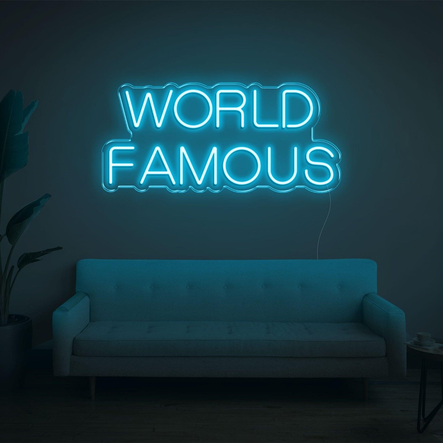 Red World Famous Led Neon Sign For Home Living Room Studio Decor | Shineneon