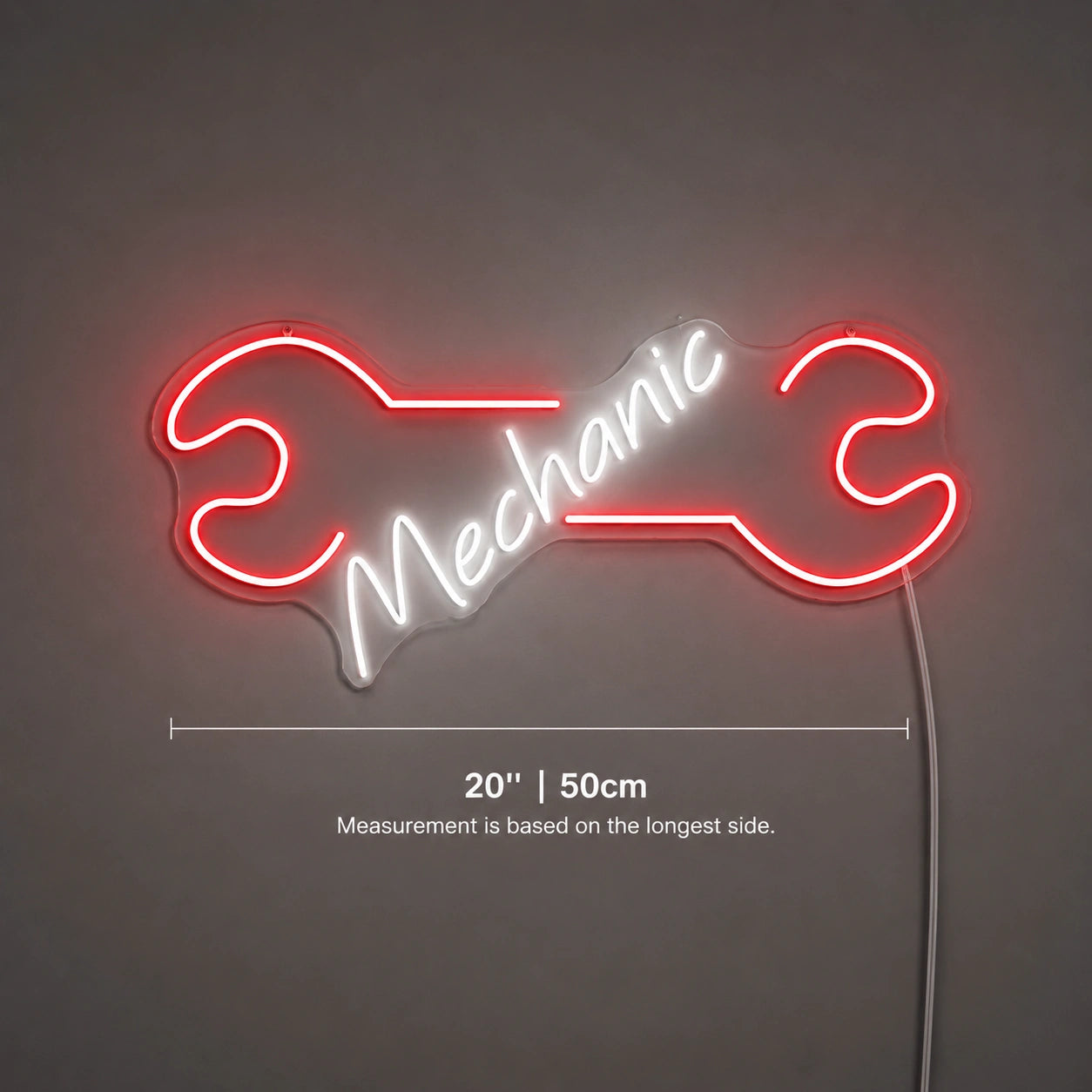 Red Wrench Workshop Neon Sign LED Neon Sign size image