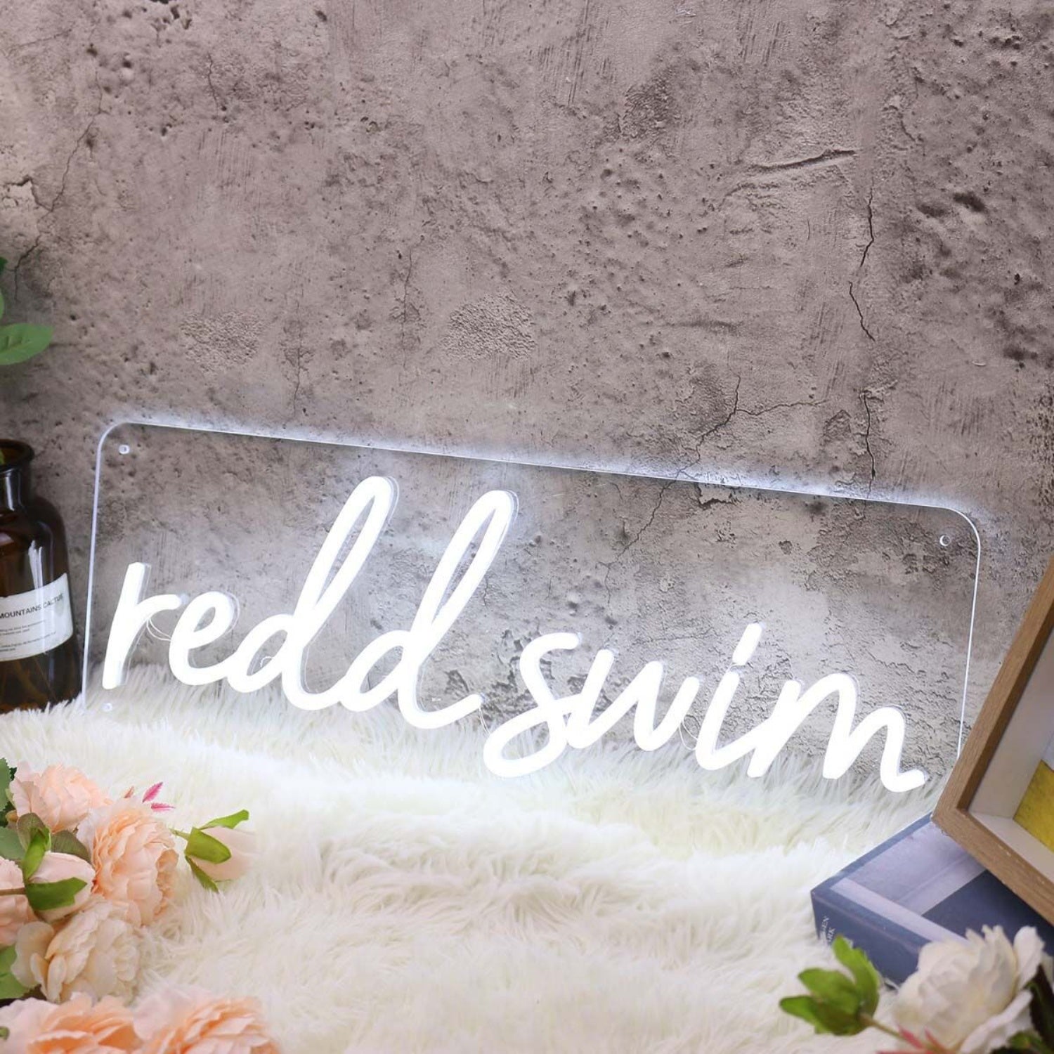Redd Swim White Led Neon Sign - Shineneon