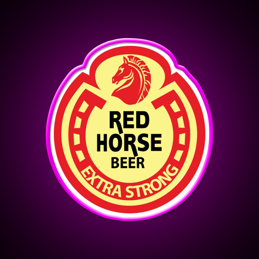 Redhorse Philippines Beer Bar Decor Led Neon Sign Wall Art Rgb Color - Neon sign mounted on wall in room