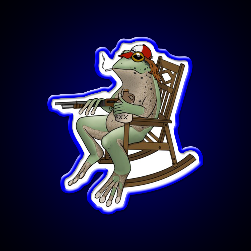 Redneck Frog Beer Bar Decor Led Neon Sign Rgb Color - LED neon sign view 5