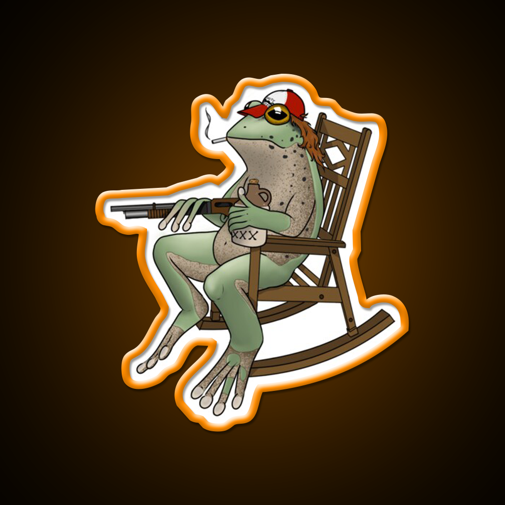 Redneck Frog Beer Bar Decor Led Neon Sign Rgb Color - LED neon sign view 6