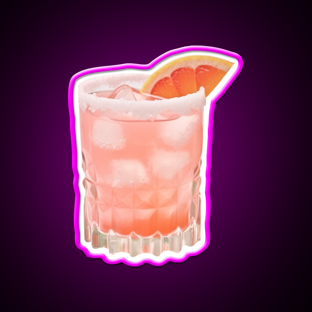 Refreshing Paloma Cocktail Bar Decor Led Neon Sign Rgb Color - LED neon sign close-up detail