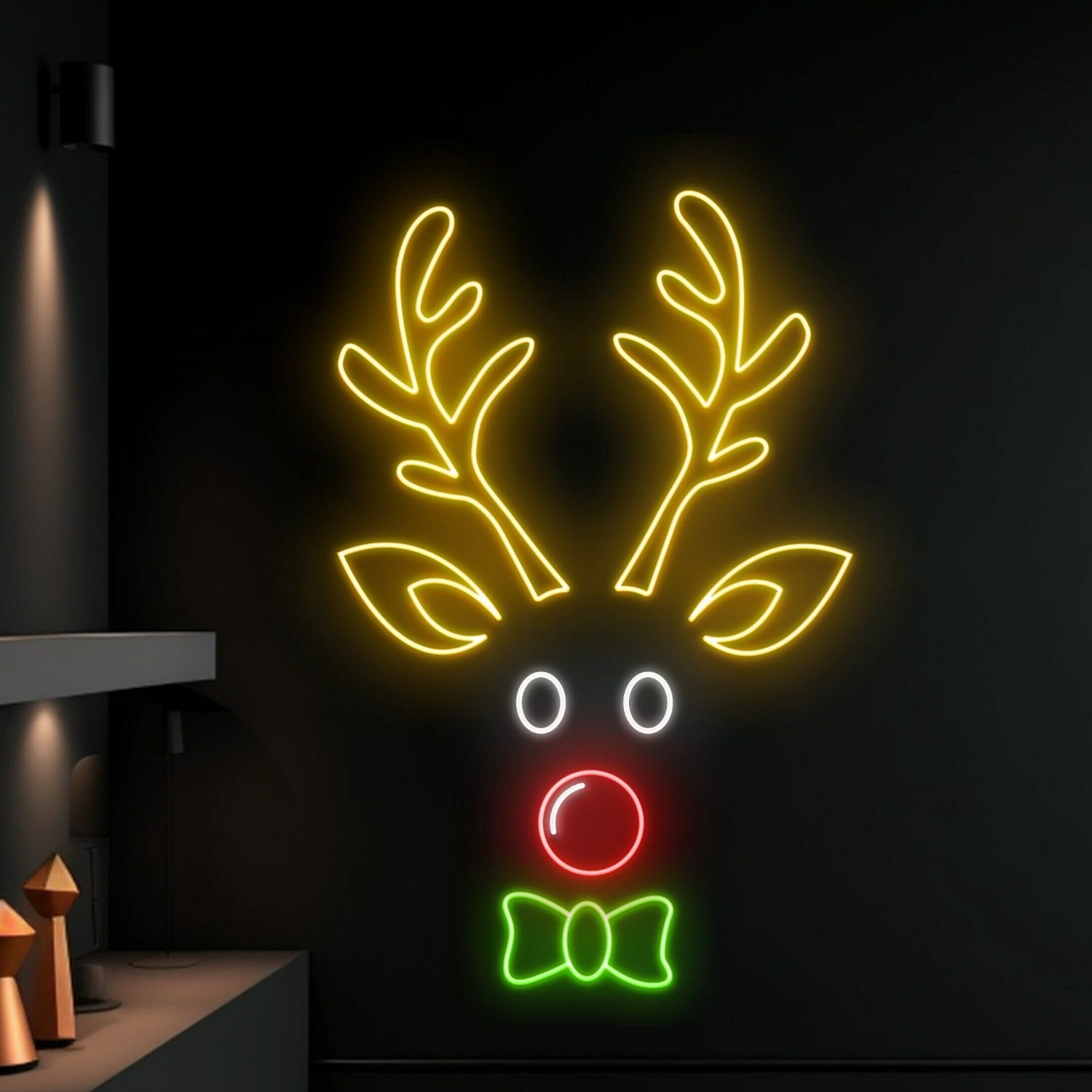 Reindeer Christmas Led Neon Sign Reindeer Christmas Led Sign | Shineneon