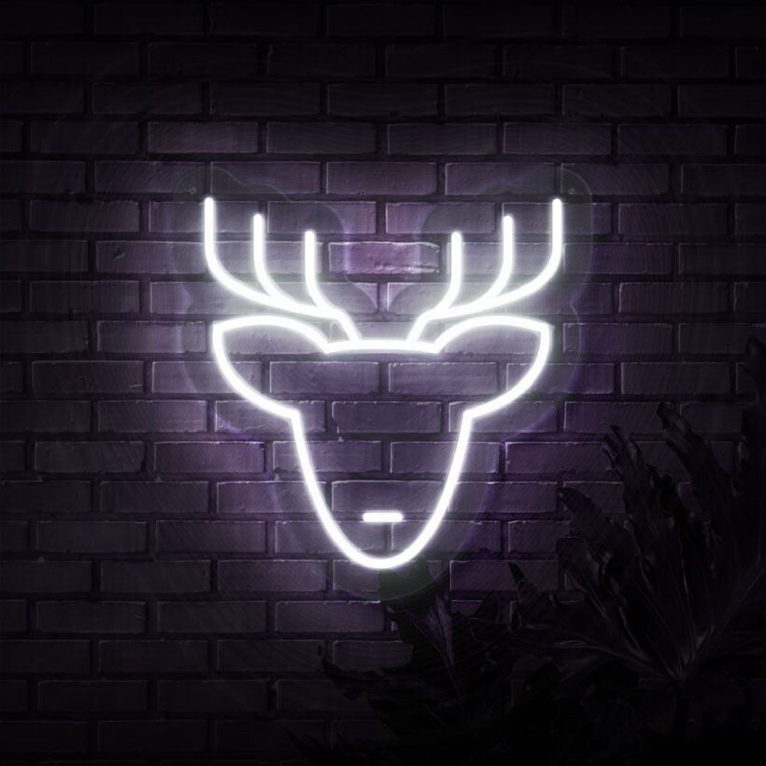 Reindeer Head Neon Sign | Shineneon