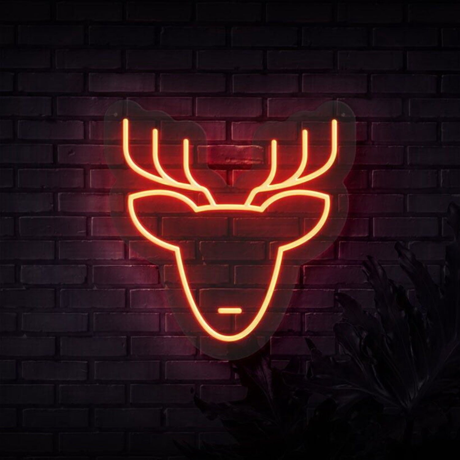 Reindeer Head Neon Sign | Shineneon