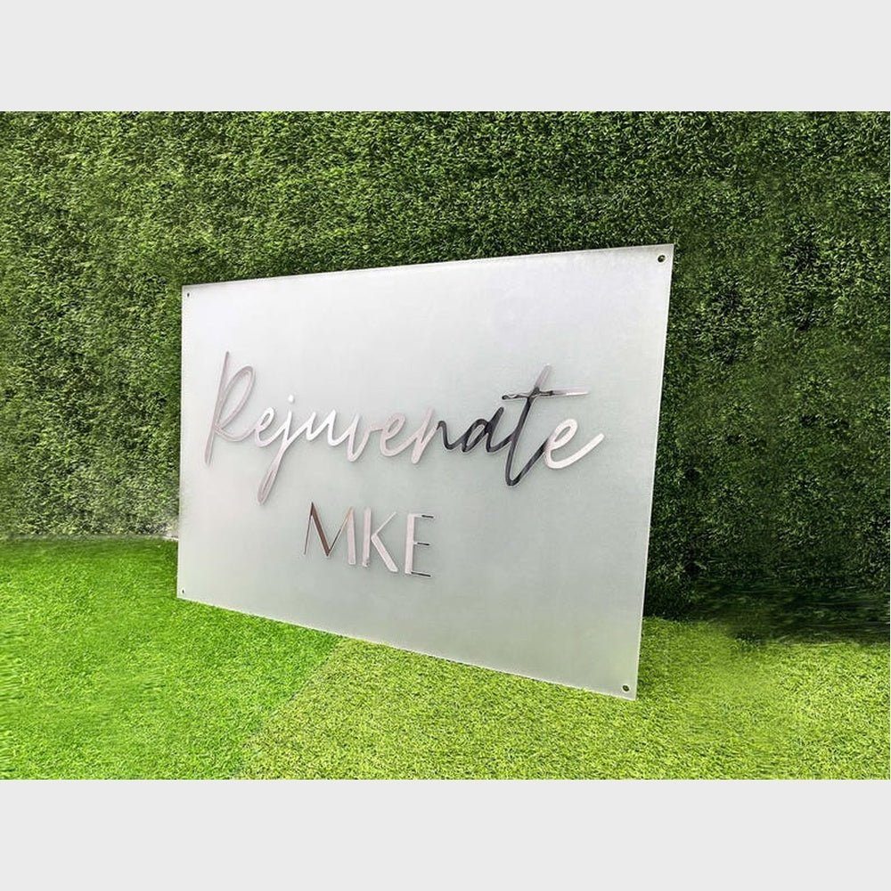 Rejuverate Mke Acrylic Business Logo Sign - Shineneon
