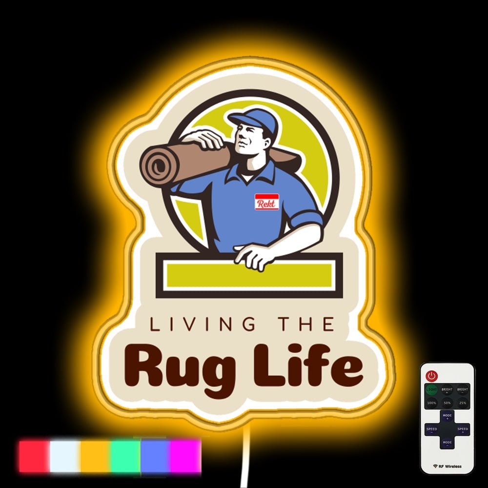 Rekt Rug Life Led Neon Sign - Shineneon