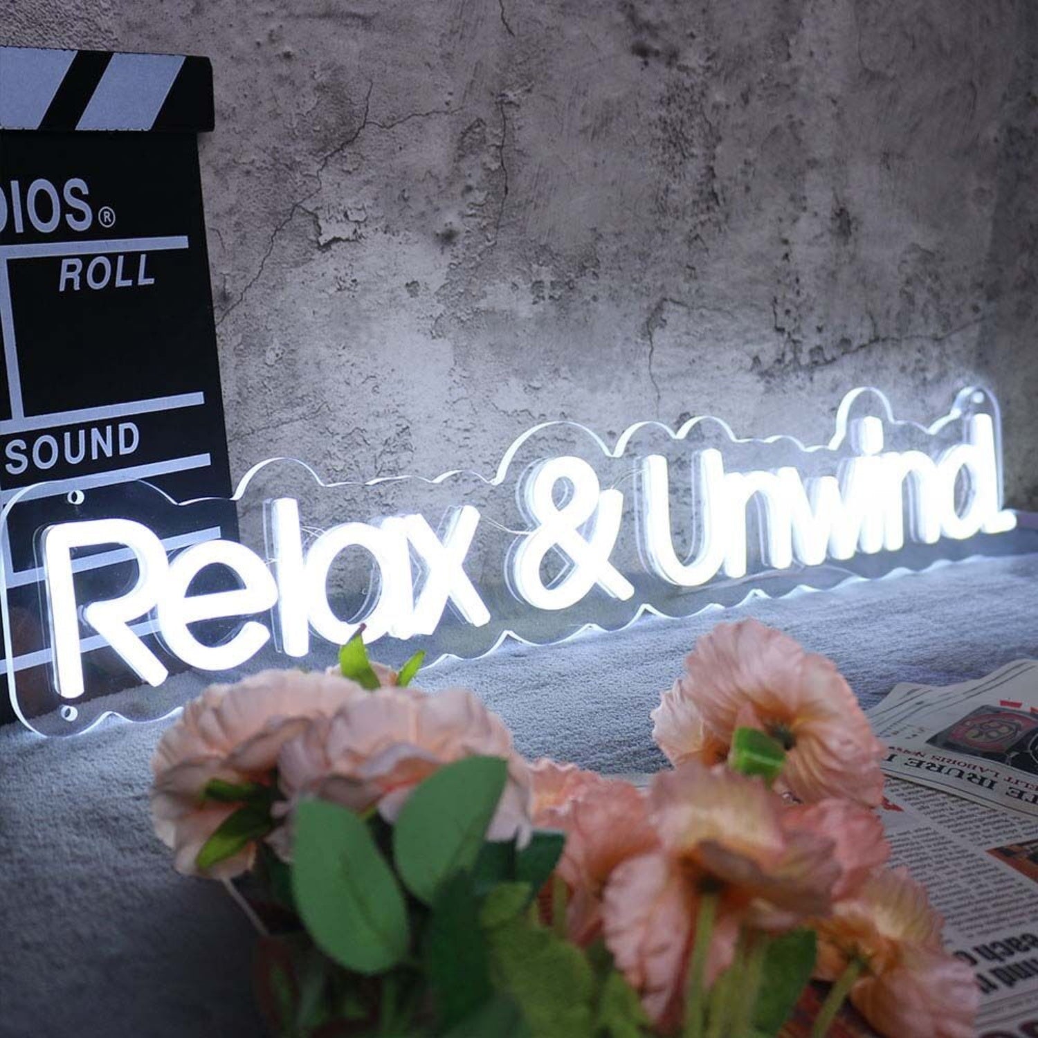 Relax And Unwind Led Neon Sign Frelaxation And Wellness Spaces | Shineneon