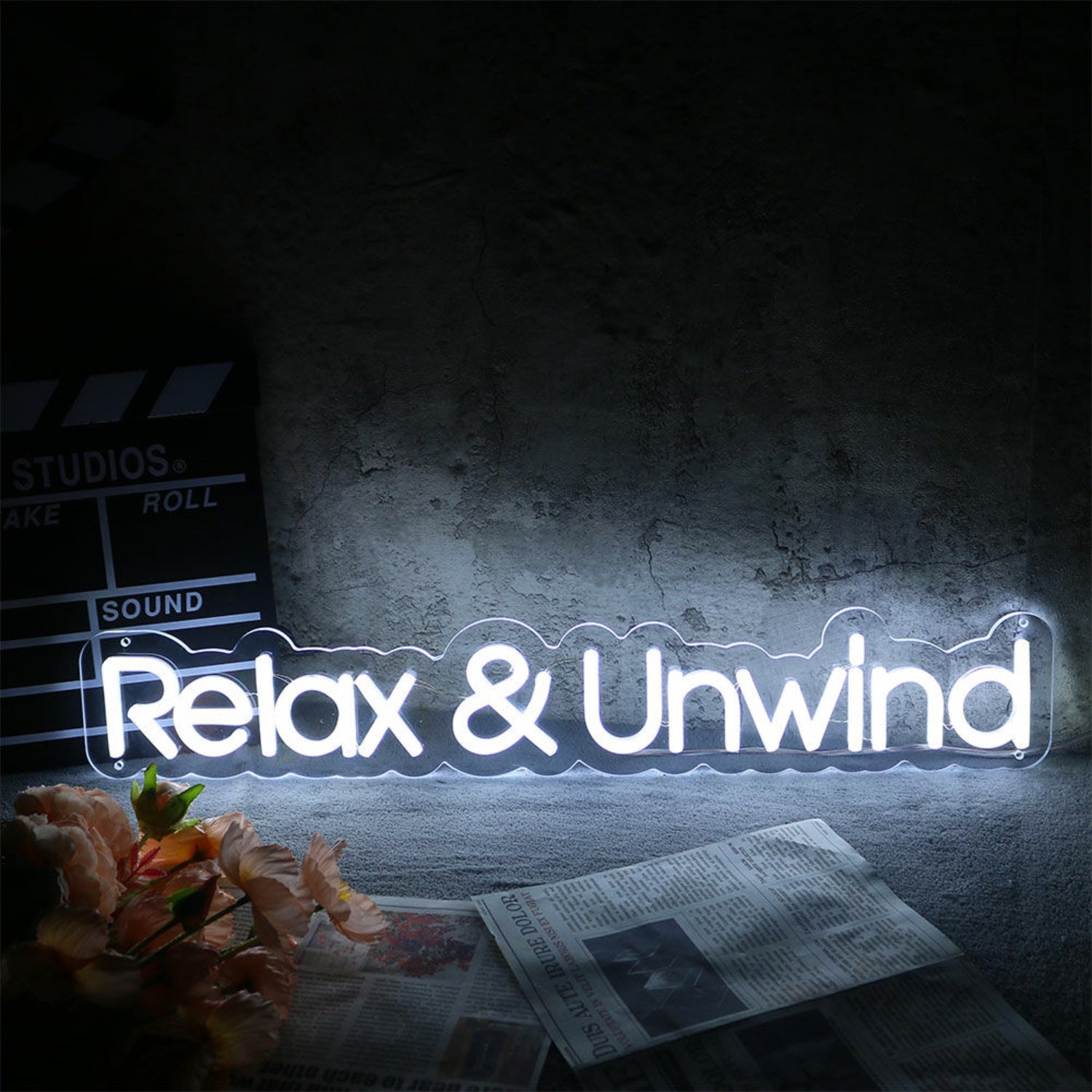 Relax And Unwind Led Neon Sign Frelaxation And Wellness Spaces | Shineneon