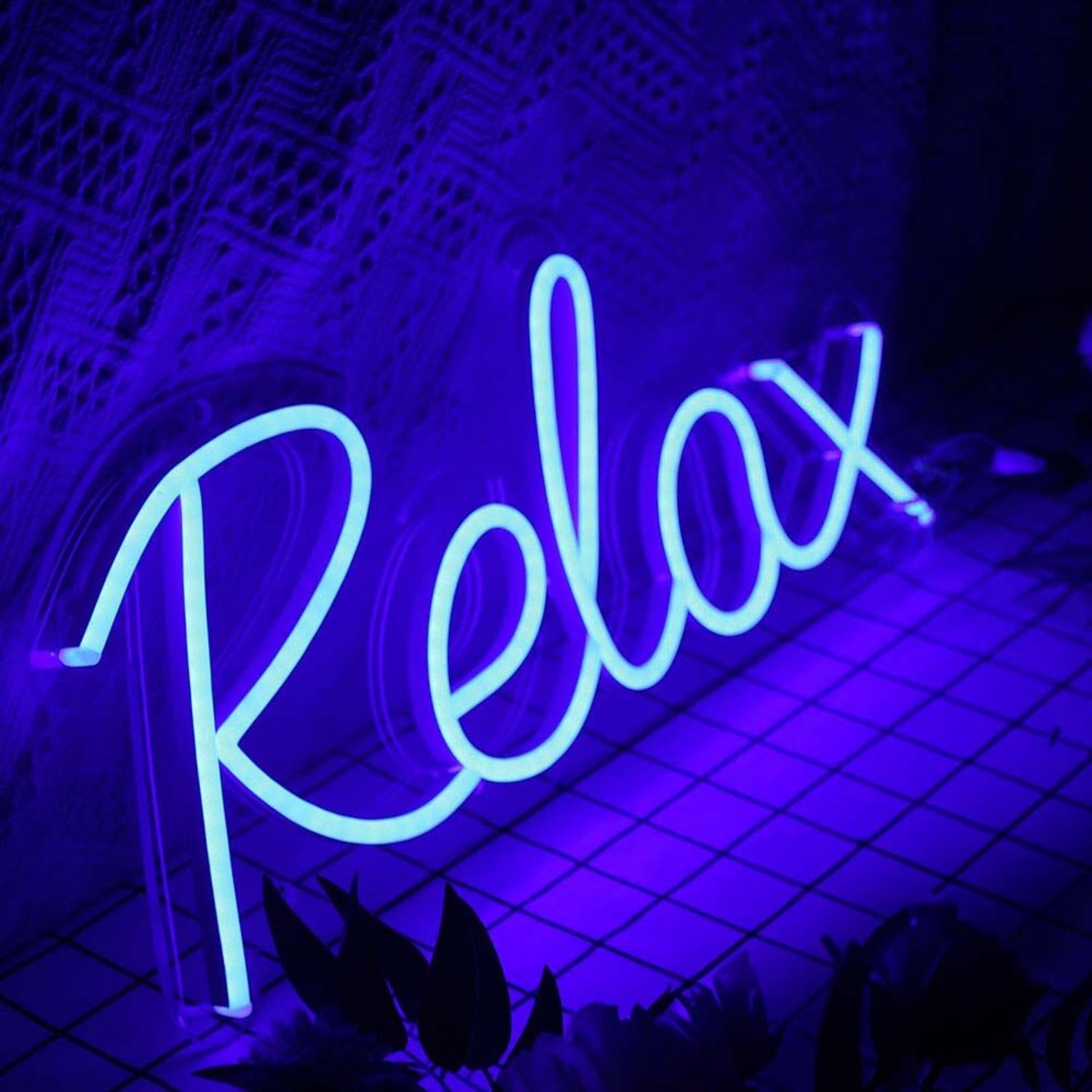 Relax Blue Led Neon Sign | Shineneon