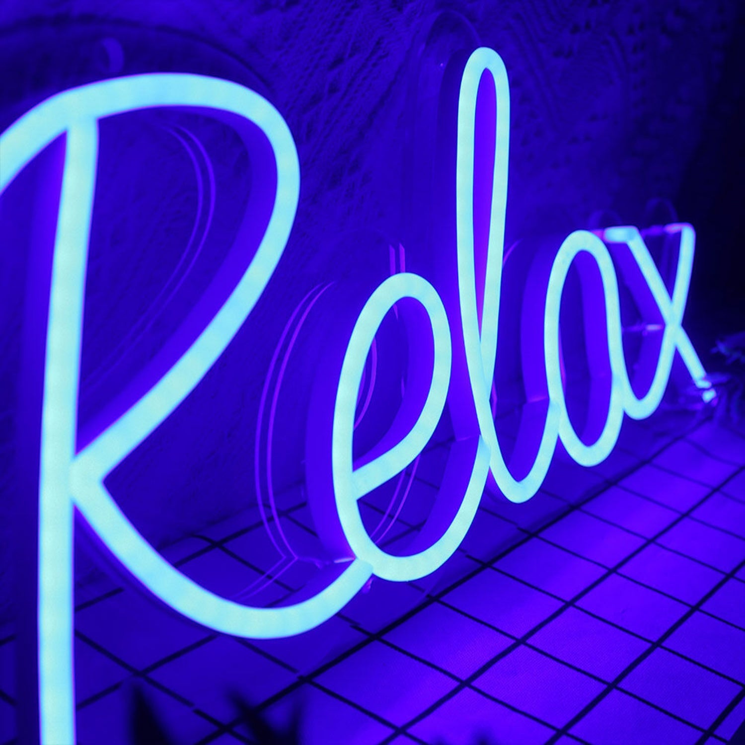 Relax Blue Led Neon Sign | Shineneon