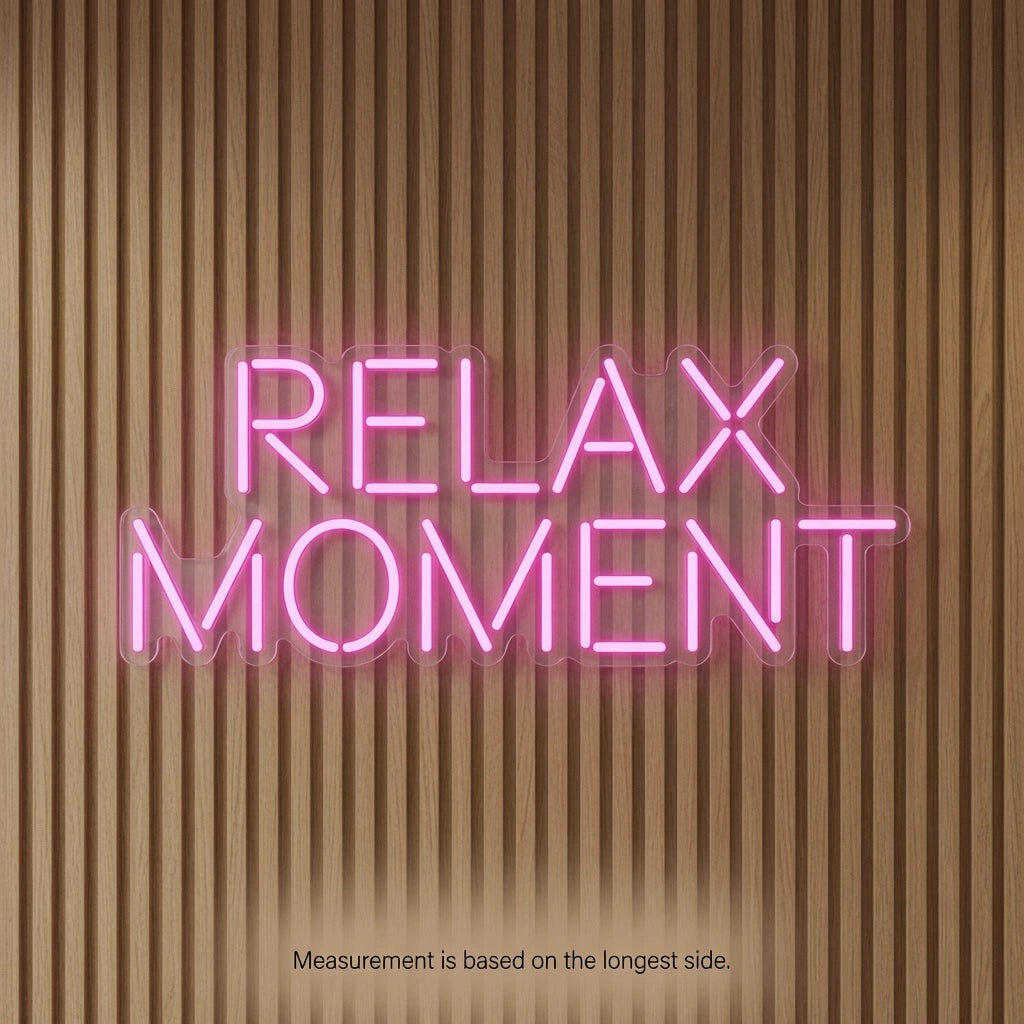 Relax Moment Wall Decor LED Neon Sign - 04 Size Image