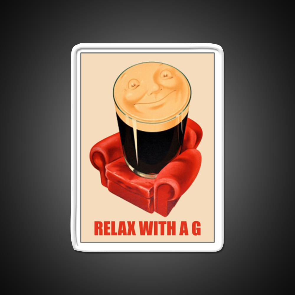 Relax With Guinness Beer Bar Decor Led Neon Sign Rgb Color - LED neon sign view 11