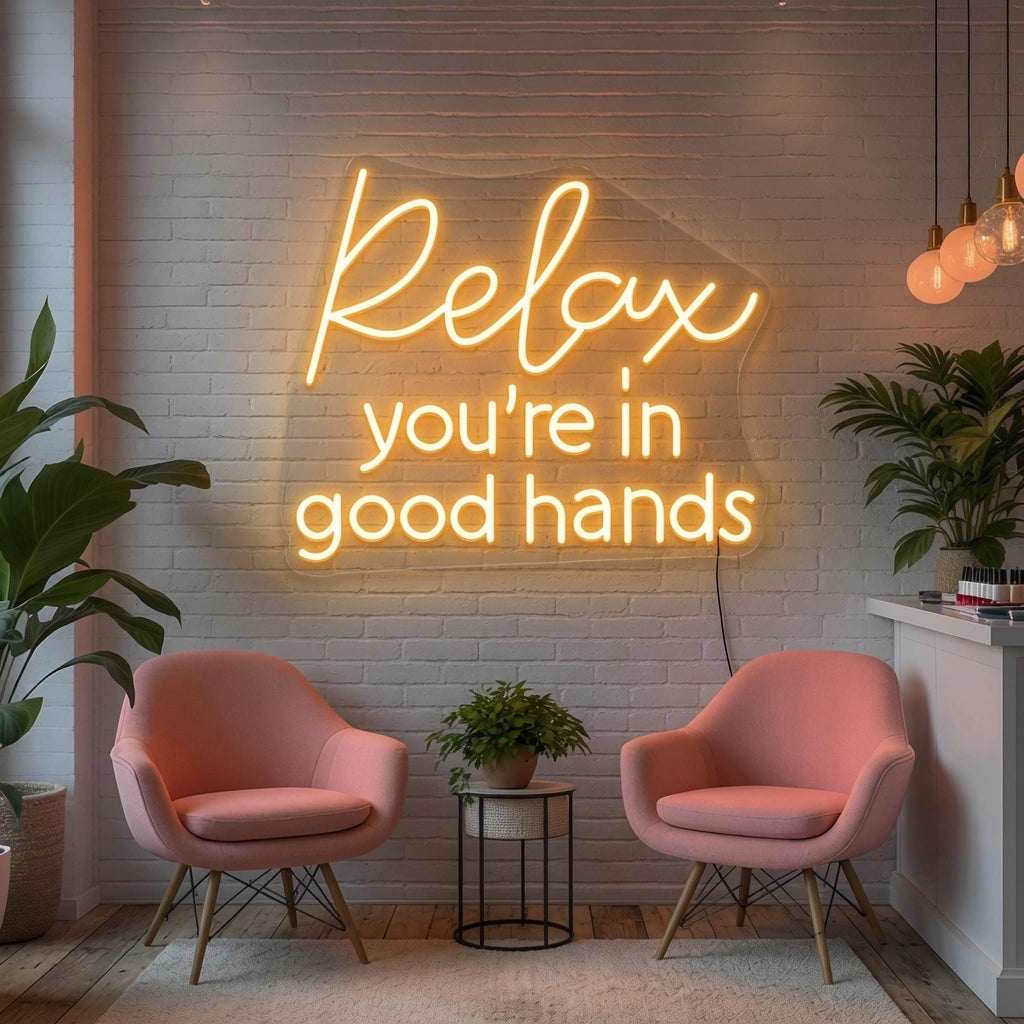 Relax You're LED Neon Sign - 03 Real Lifestyle Scene