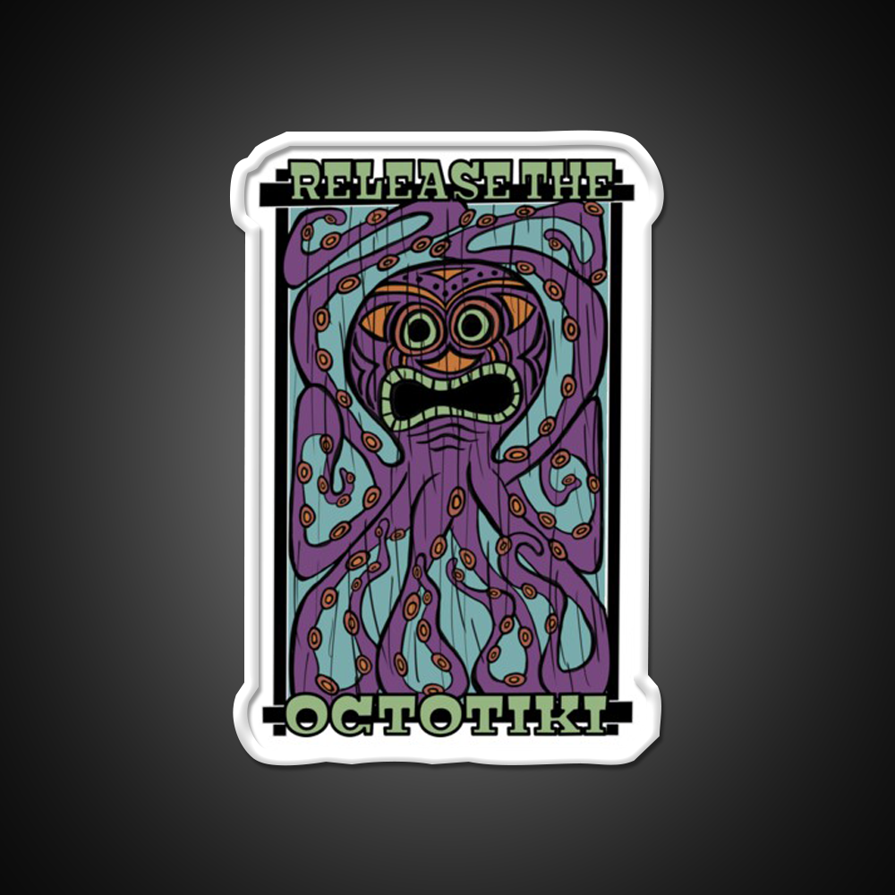 Release The Octotiki Man Cave Bar Led Neon Sign Rgb Color