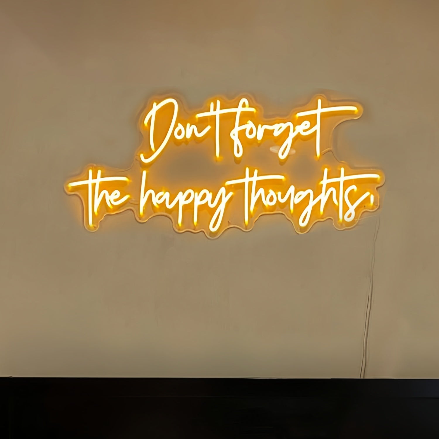 Remember The Happy Thoughts Led Neon Sign | Shineneon
