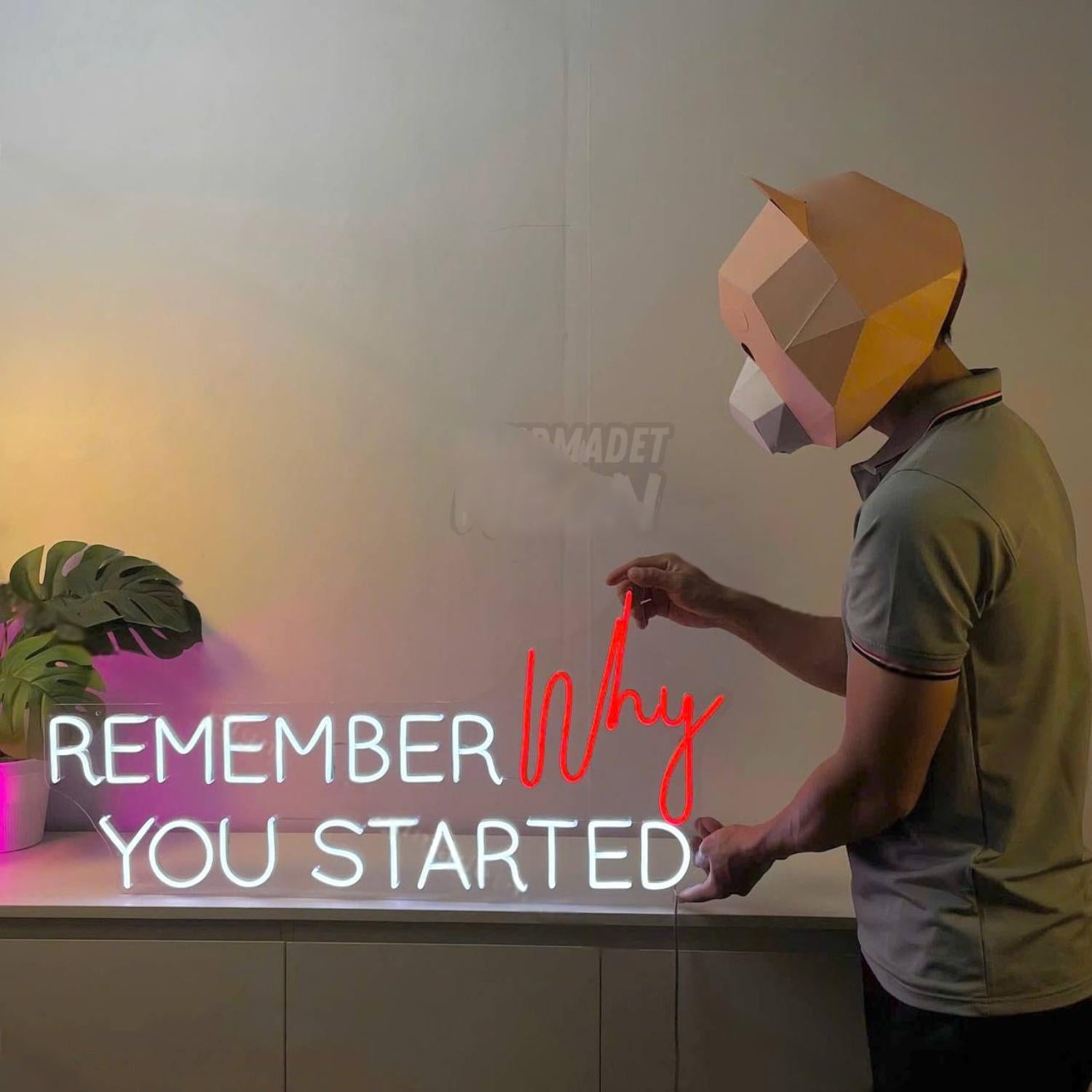 Remember Why You Started Led Neon Sign Led Neon Sign For Room | Shineneon