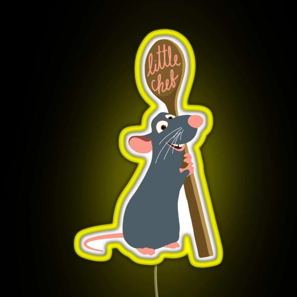 Remy The Little Chef Rgb Led Neon Sign Pop Wall Art - Shineneon