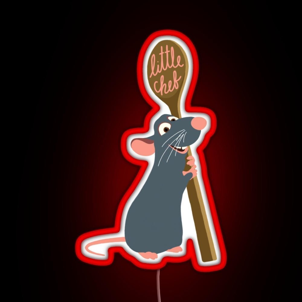 Remy The Little Chef Rgb Led Neon Sign Pop Wall Art - Shineneon