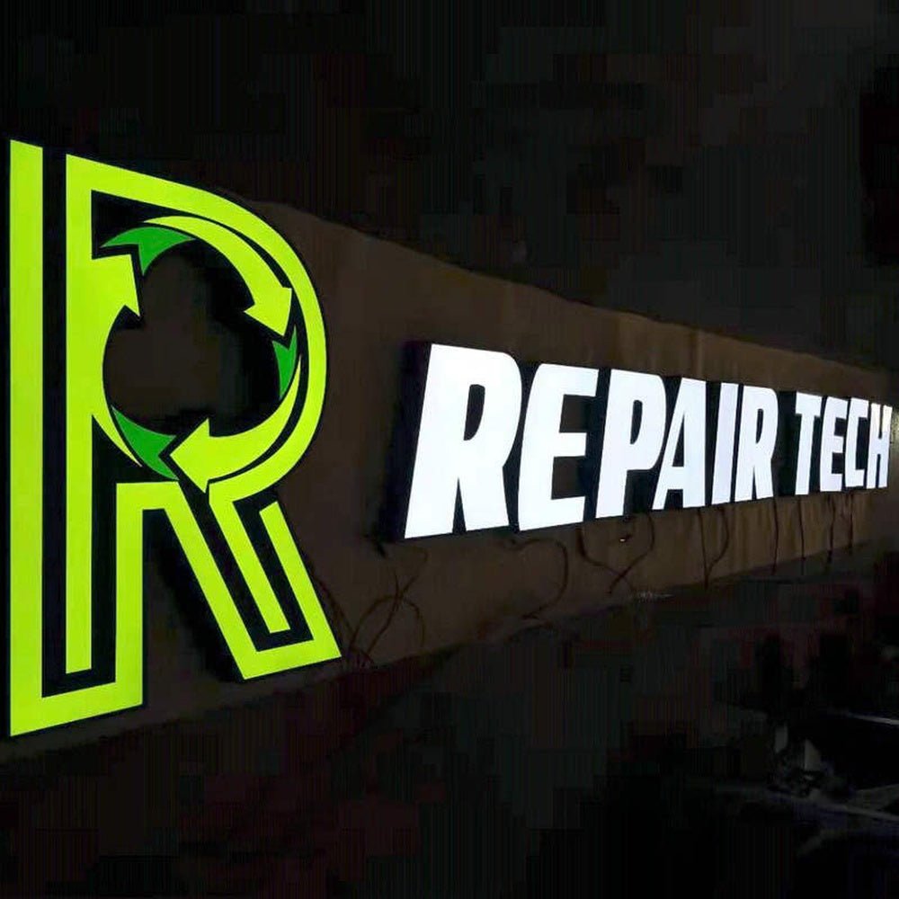 Repair Tech 3D Frontlit Channel Letters Led Light Sign - Shineneon