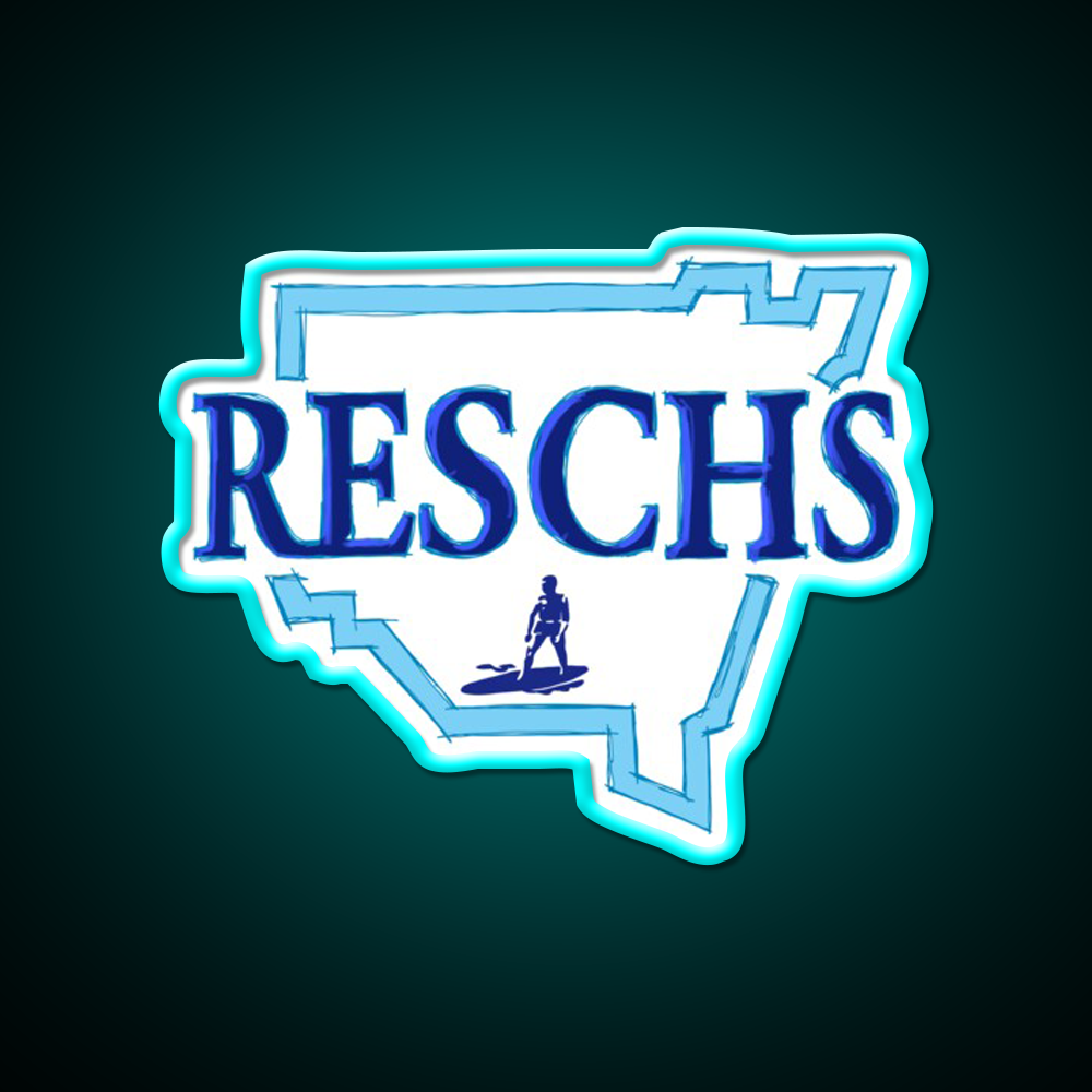 Reschs Nsw Surfer Beer Bar Decor Led Neon Sign Rgb Color - Size and dimension reference