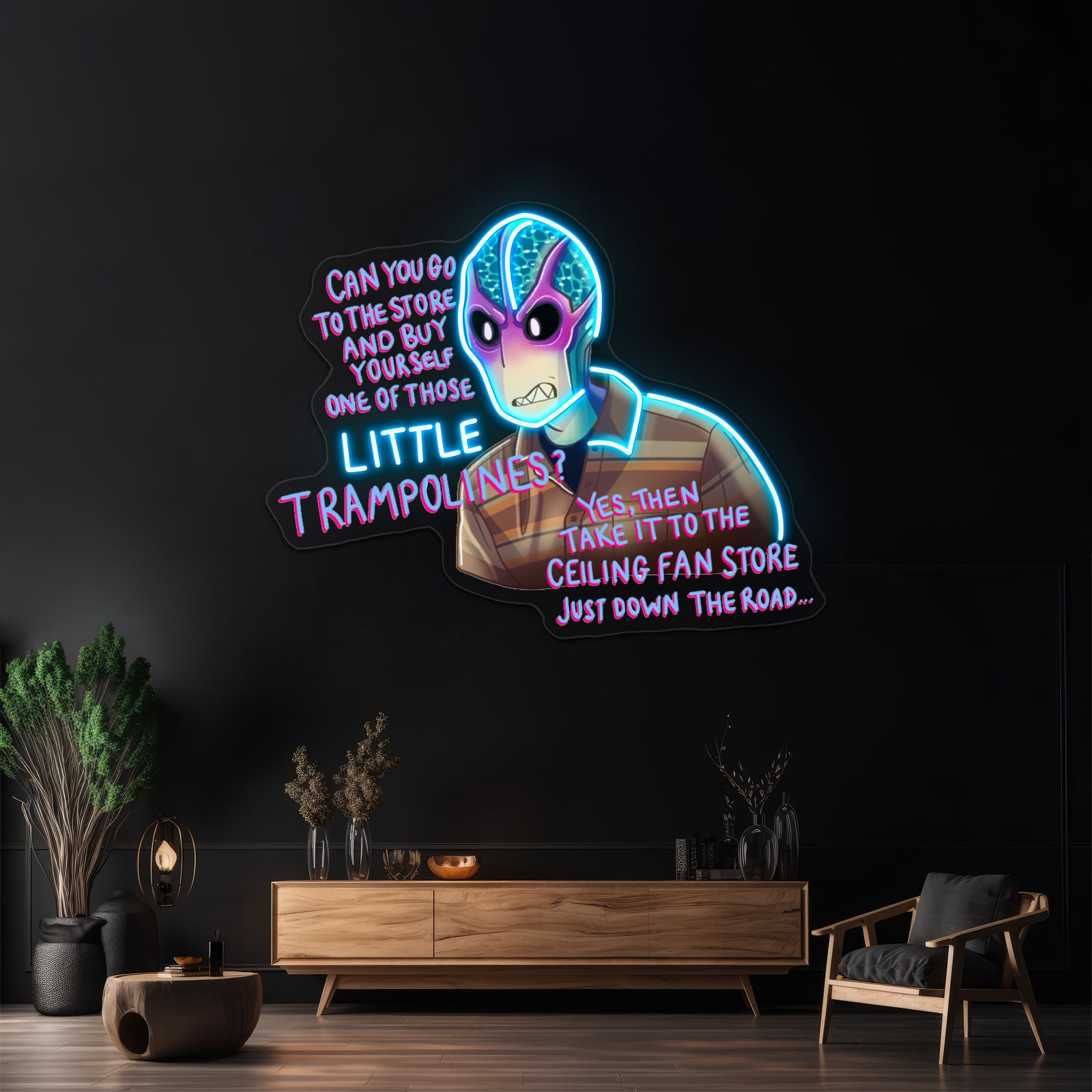 Resident Alien Ceiling Fan Store Artwork Led Neon Signs | Shineneon
