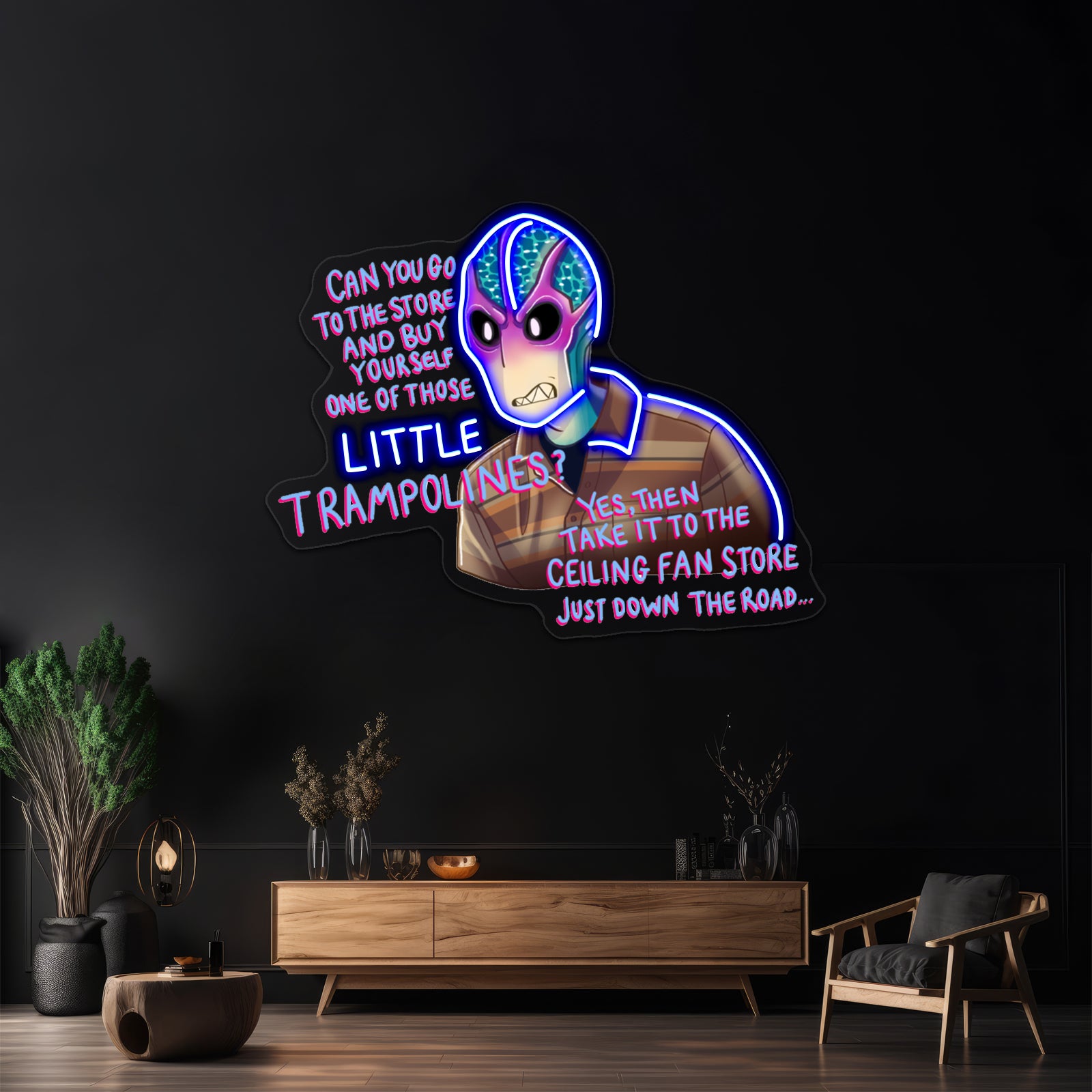Resident Alien Ceiling Fan Store Artwork Led Neon Signs | Shineneon