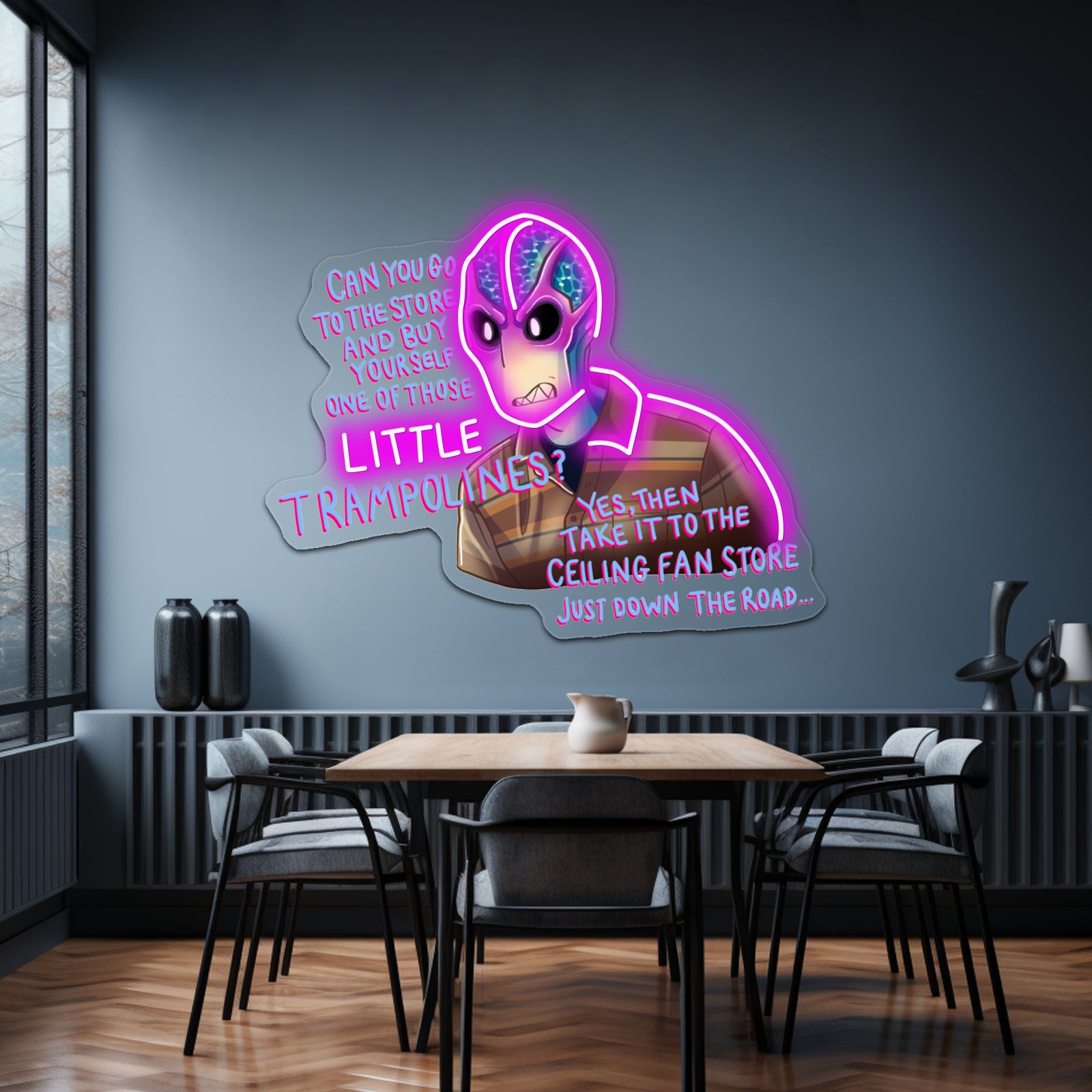 Resident Alien Ceiling Fan Store Artwork Led Neon Signs | Shineneon