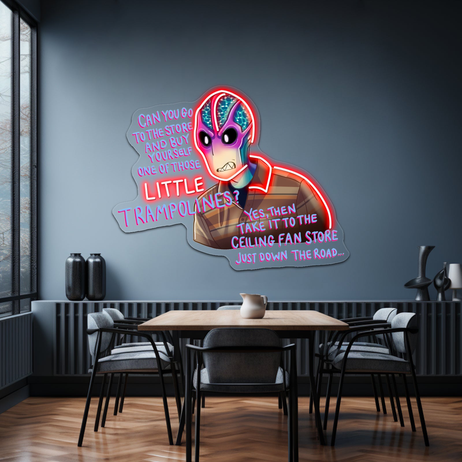 Resident Alien Ceiling Fan Store Artwork Led Neon Signs | Shineneon