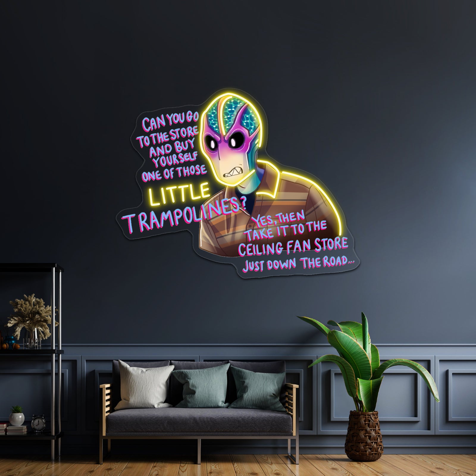 Resident Alien Ceiling Fan Store Artwork Led Neon Signs | Shineneon