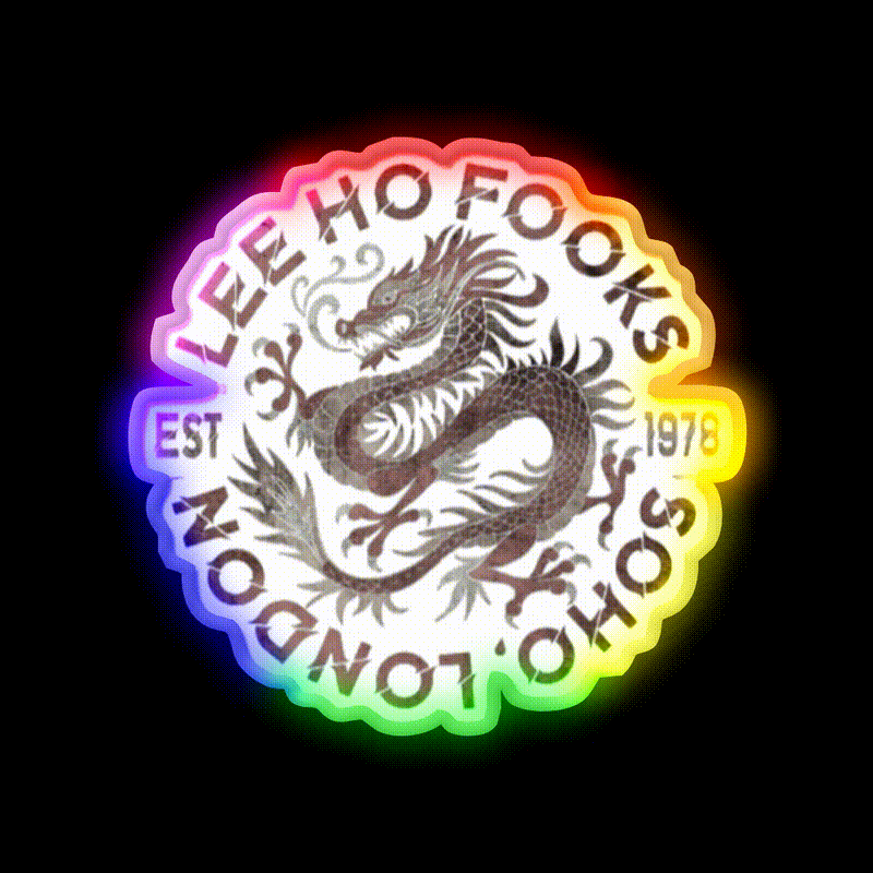 Restaurant 1978S Asian Cultural Led Neon Sign Rgb Color - LED neon sign close-up detail