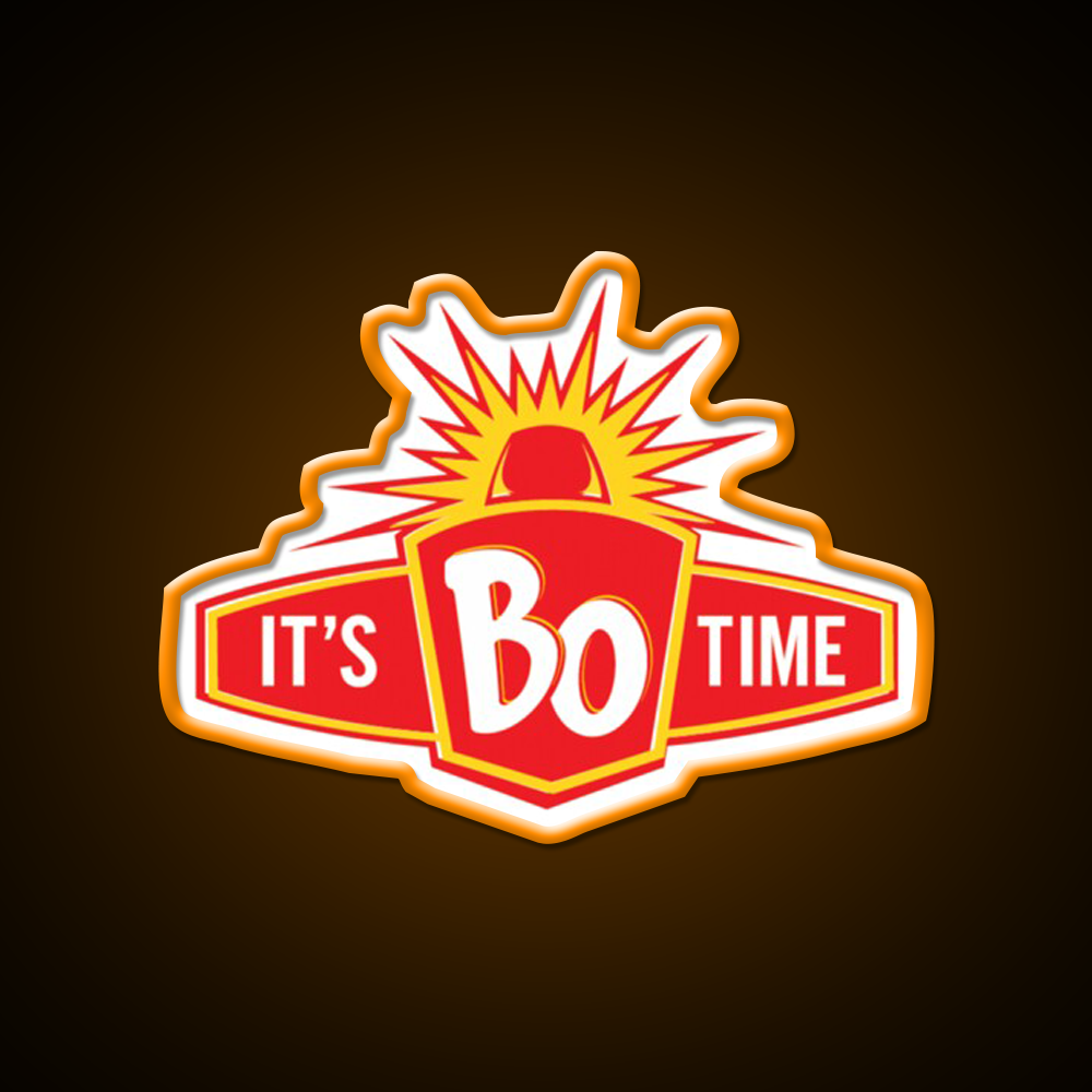 Restaurant Its Bo Time Classic Fast Food Led Neon Sign For Burger Place Rgb Color