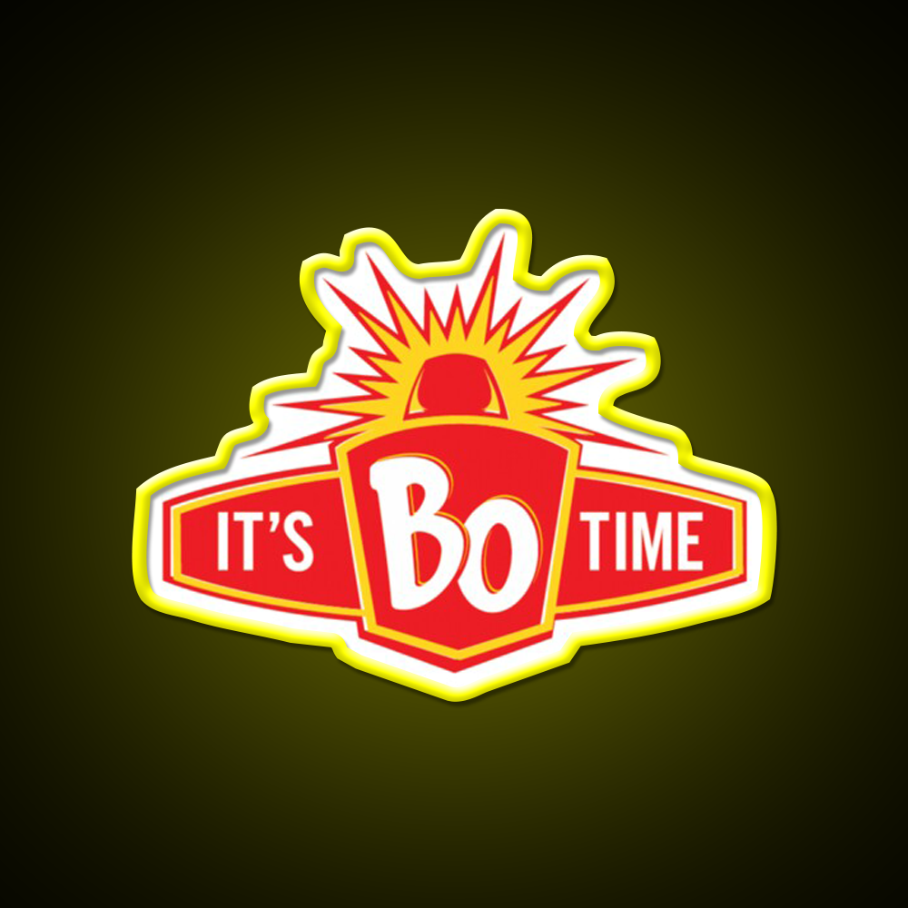 Restaurant Its Bo Time Classic Fast Food Led Neon Sign For Burger Place Rgb Color