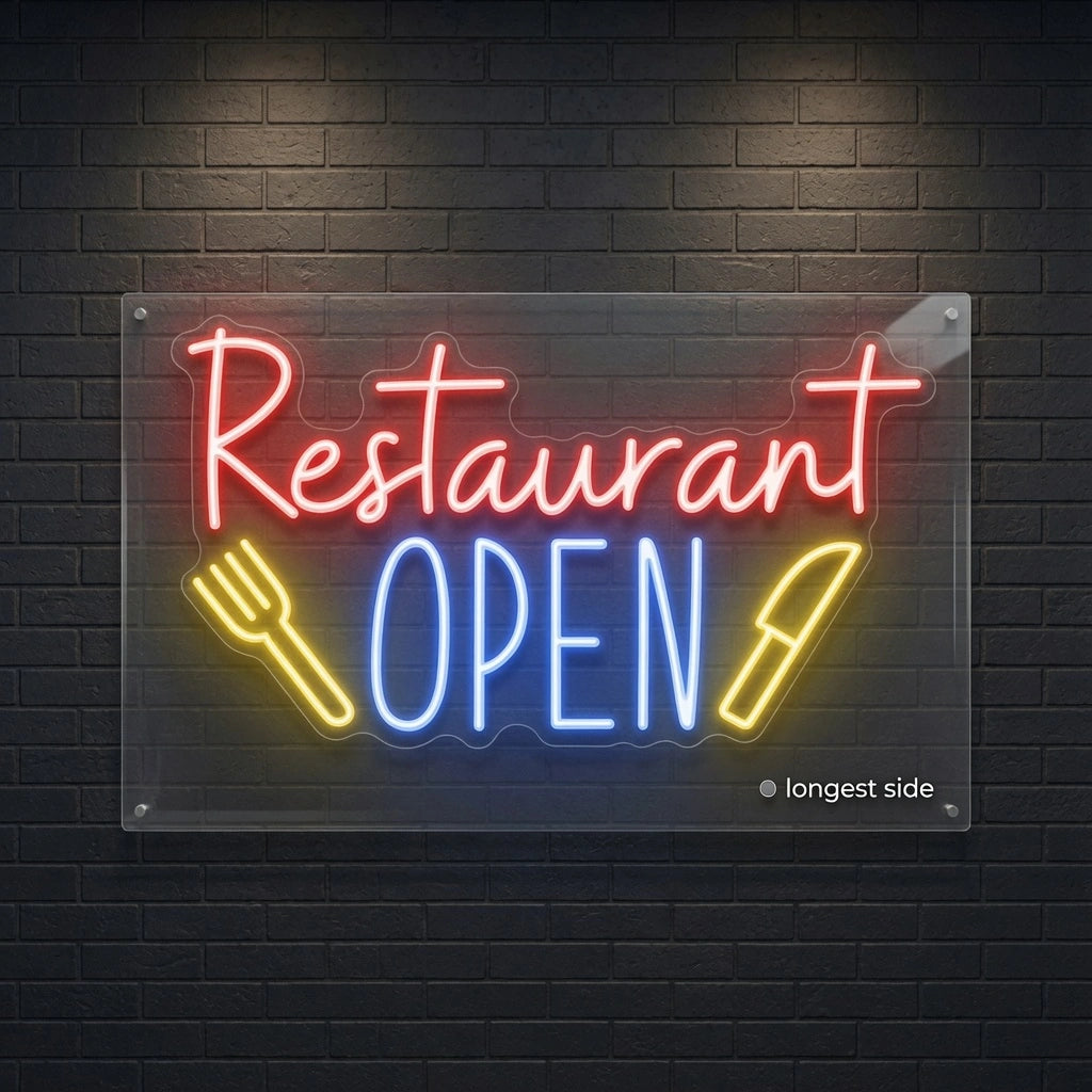 Restaurant Open LED Neon Sign - 04 Size Image