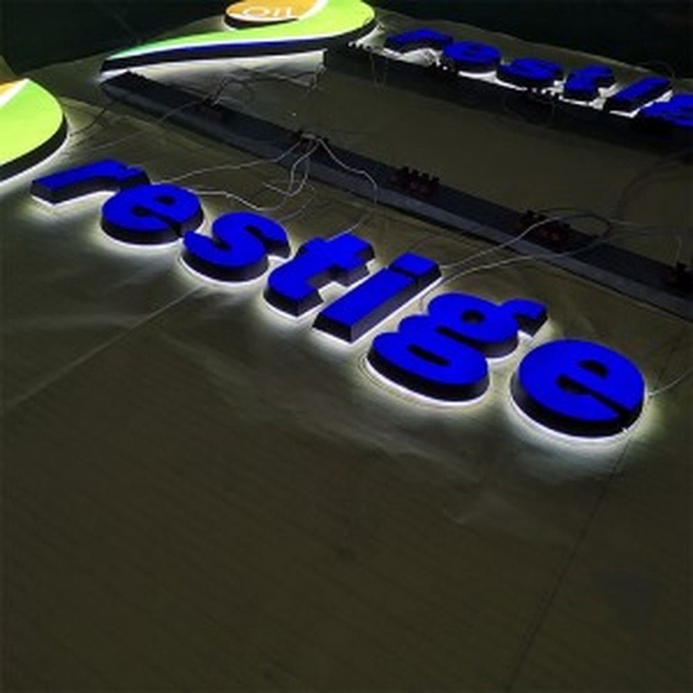 Restige 3D Frontlit And Backlit Channel Letter Led Light Sign - Shineneon