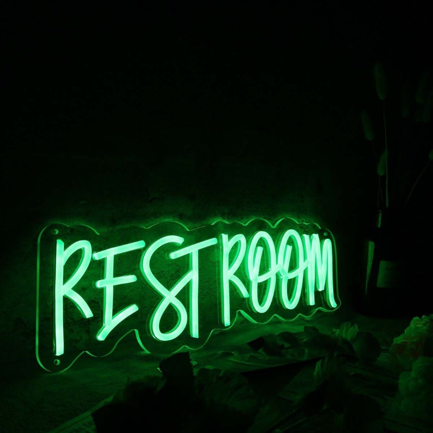 Restroom Green Led Neon Sign - Shineneon