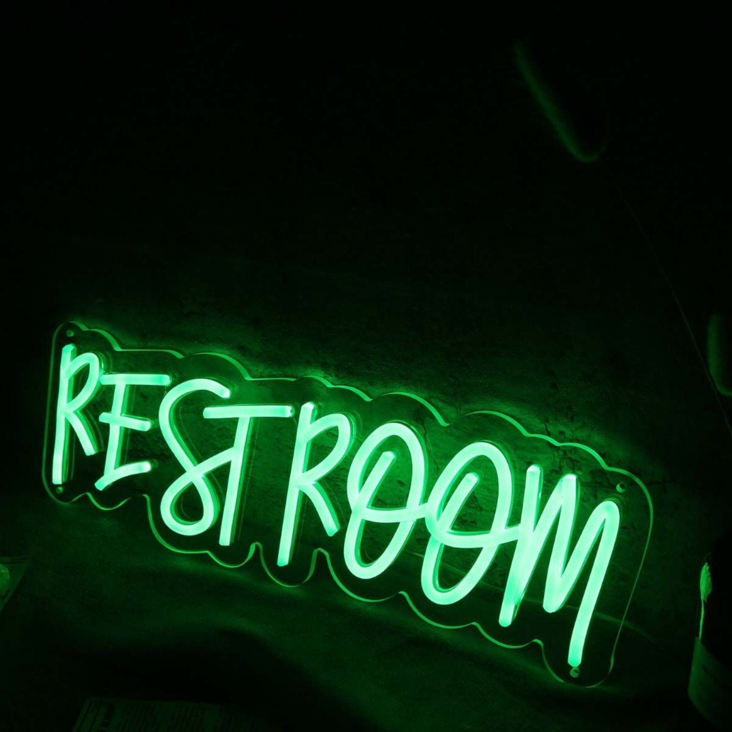 Restroom Green Led Neon Sign - Shineneon