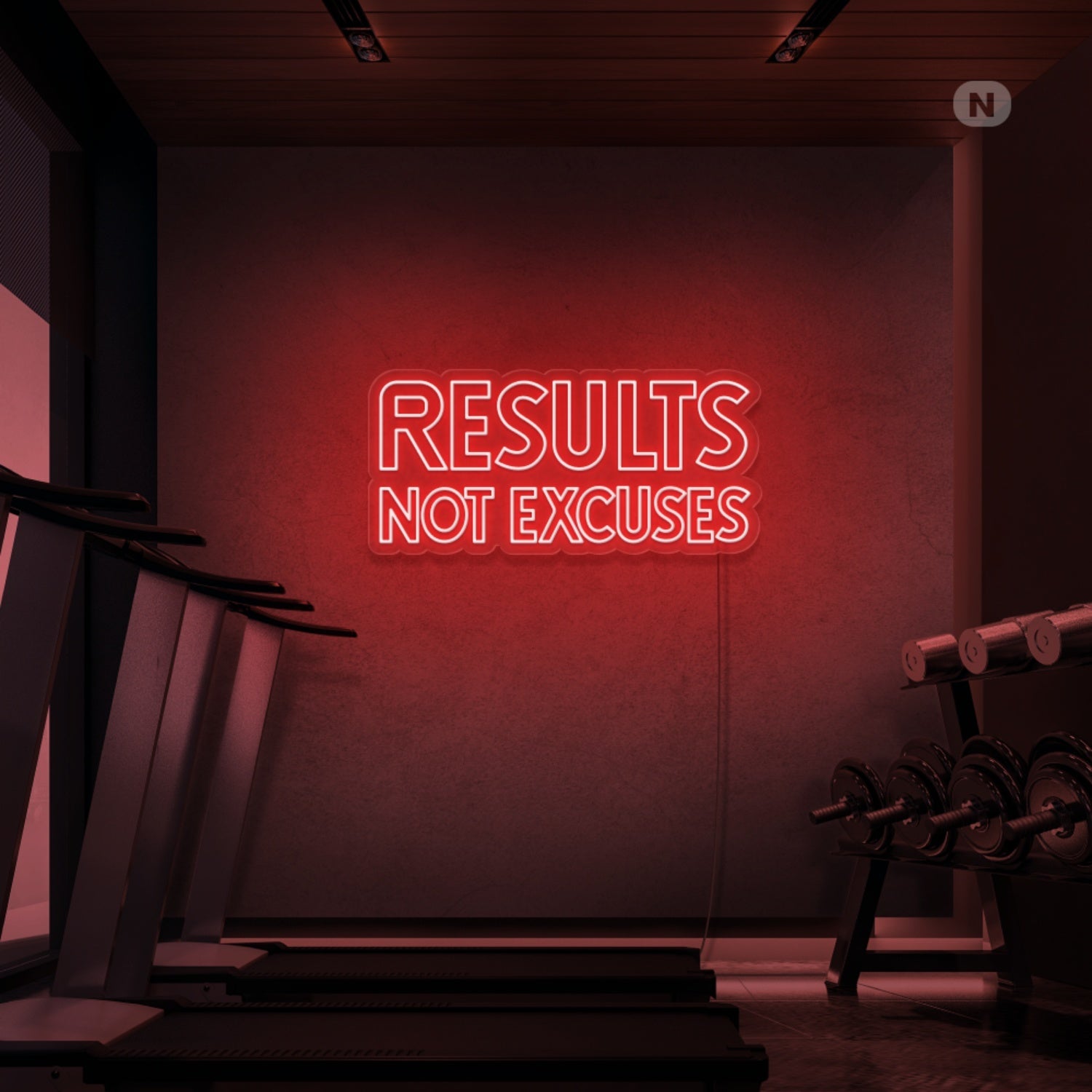 Results No Excuses Led Neon Sign - Shineneon