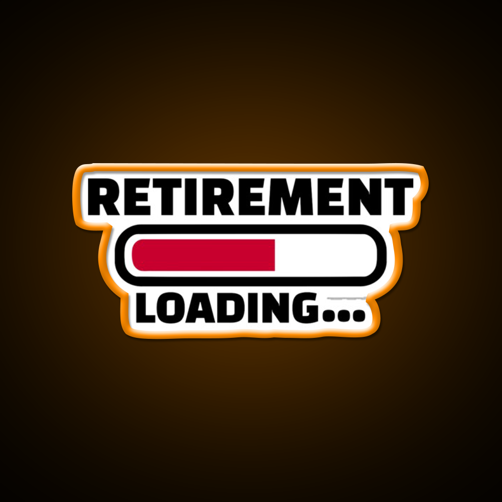 Retirement Loading Man Cave Bar Led Neon Sign Rgb Color