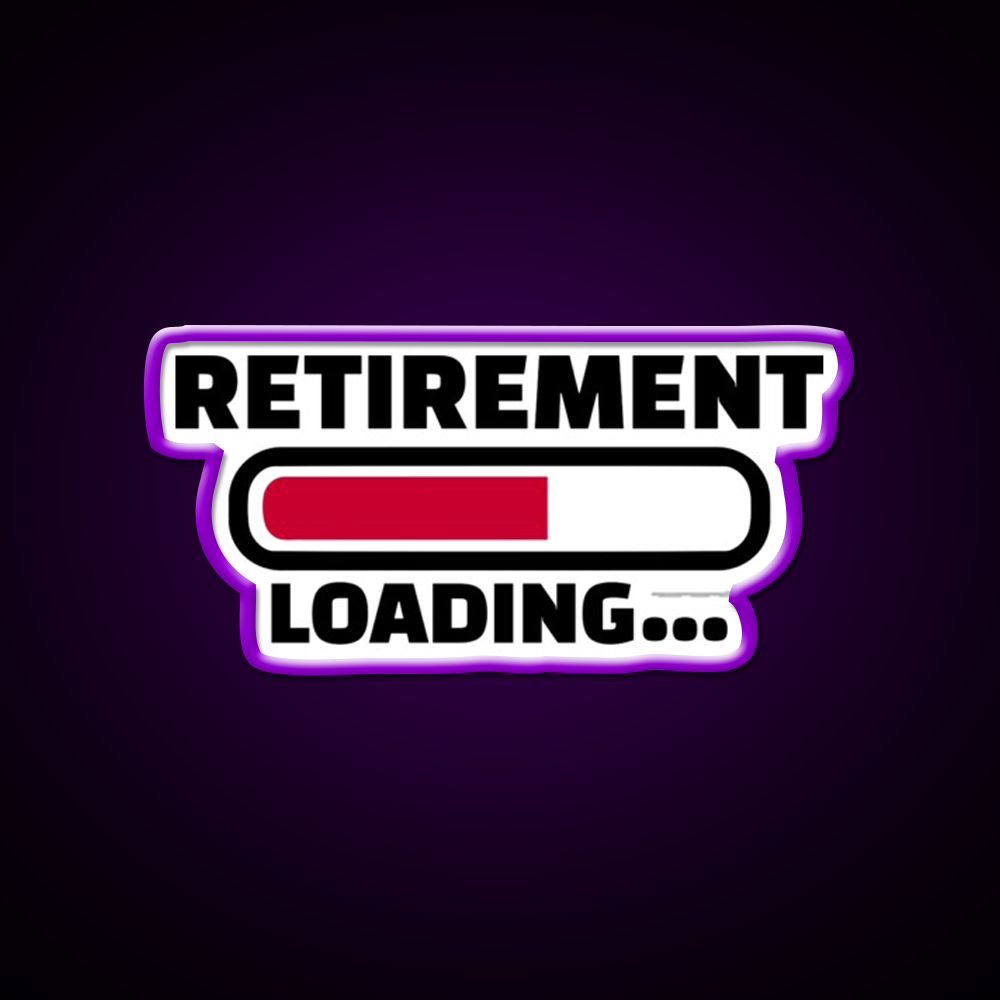 Retirement Loading Man Cave Bar Led Neon Sign Rgb Color