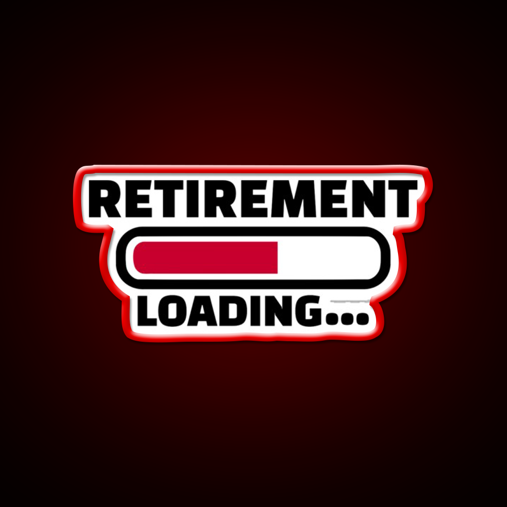 Retirement Loading Man Cave Bar Led Neon Sign Rgb Color
