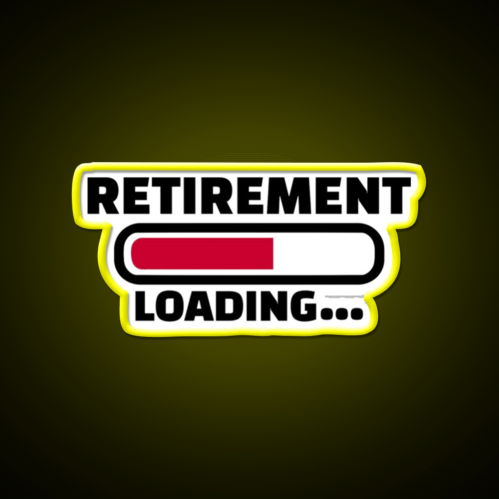 Retirement Loading Man Cave Bar Led Neon Sign Rgb Color