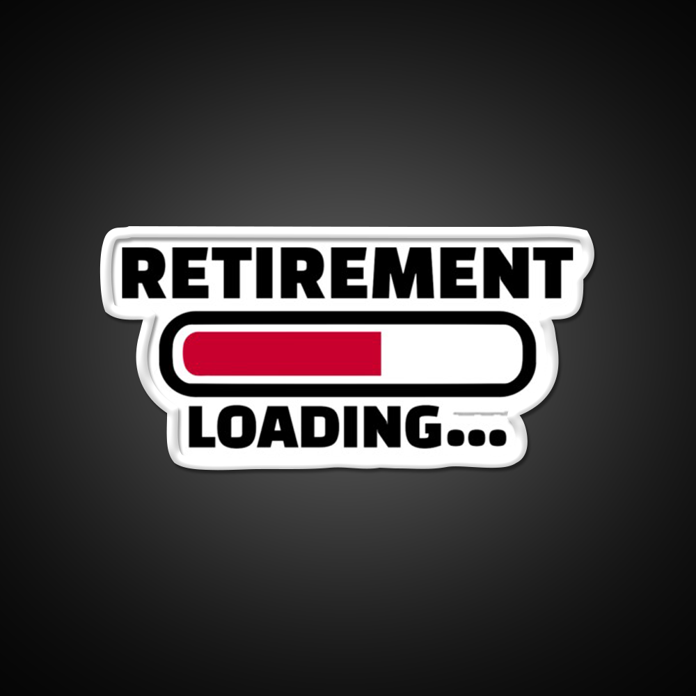 Retirement Loading Man Cave Bar Led Neon Sign Rgb Color