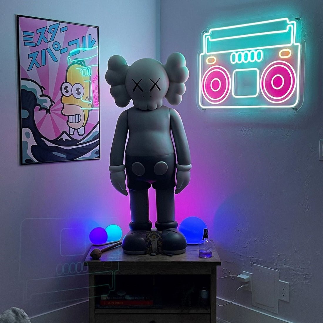Retro Boombox Music Led Sign Business Neon Sign - Shineneon