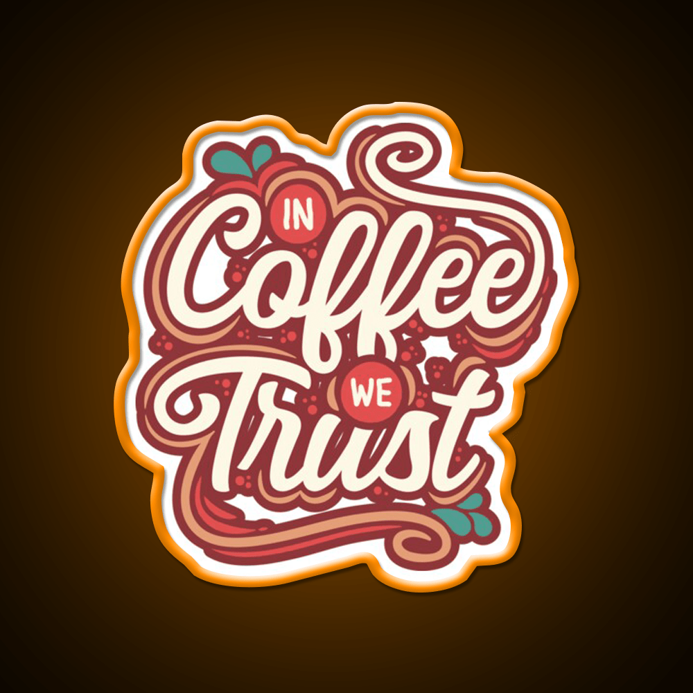 Retro Coffee Vibes Cafe Led Neon Sign Espresso Bar Art For Coffee Shop Rgb Color - Shineneon