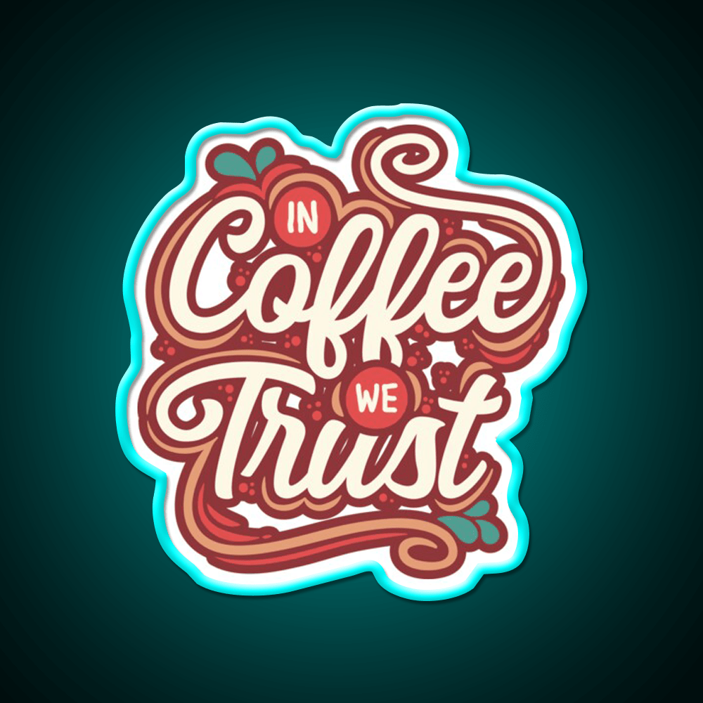Retro Coffee Vibes Cafe Led Neon Sign Espresso Bar Art For Coffee Shop Rgb Color - Shineneon