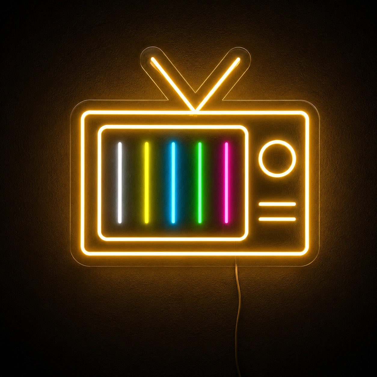 Retro Color TV Neon Sign LED Neon Sign high-converting product image