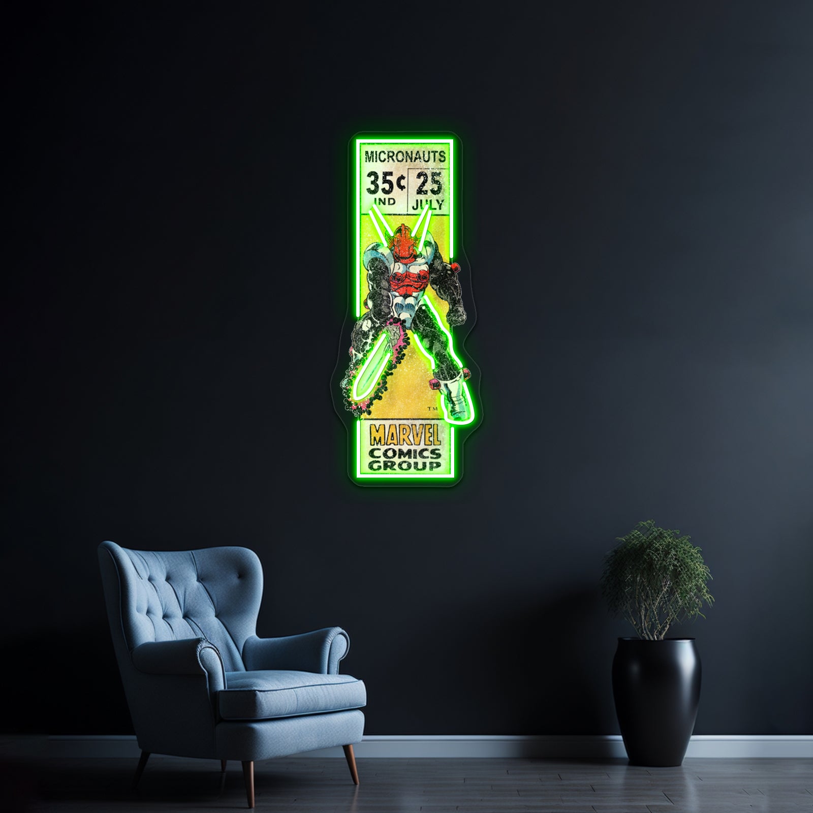 Retro Corner Box Acroyear Artwork Led Neon Signs | Shineneon