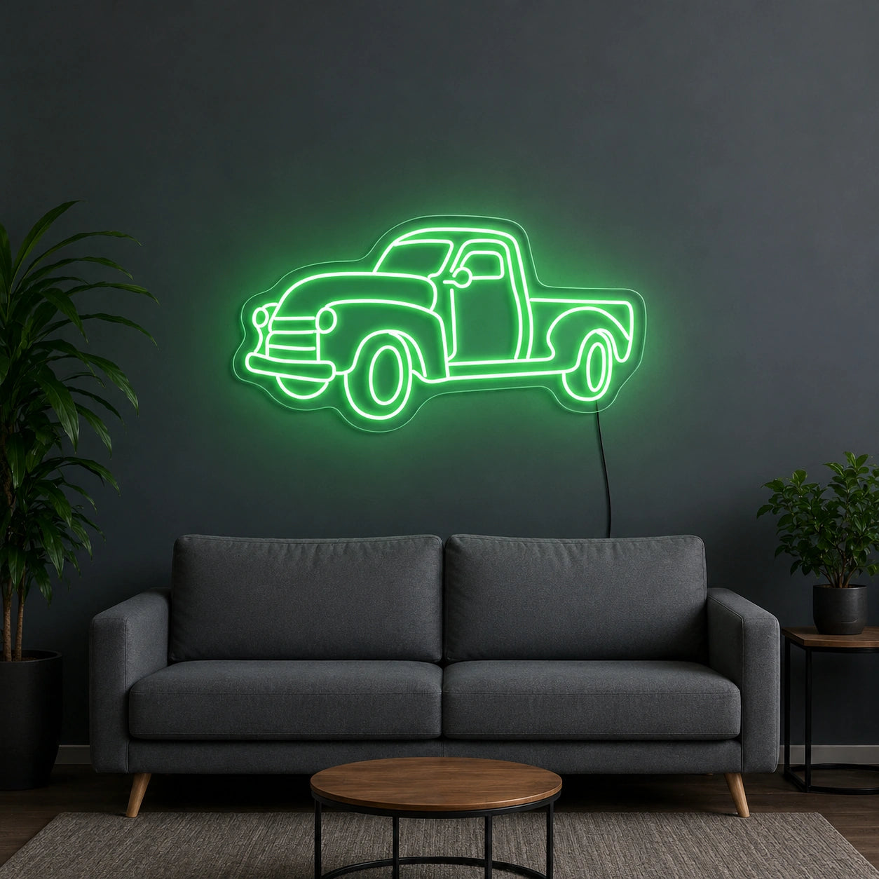 Retro Pickup Truck LED Neon Sign main product image
